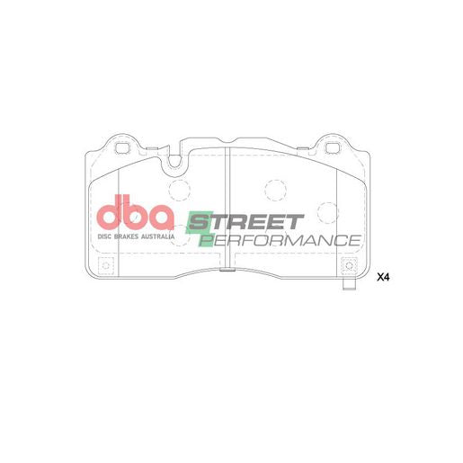 DBA Street Performance Brake Pad Set DB15224SP
