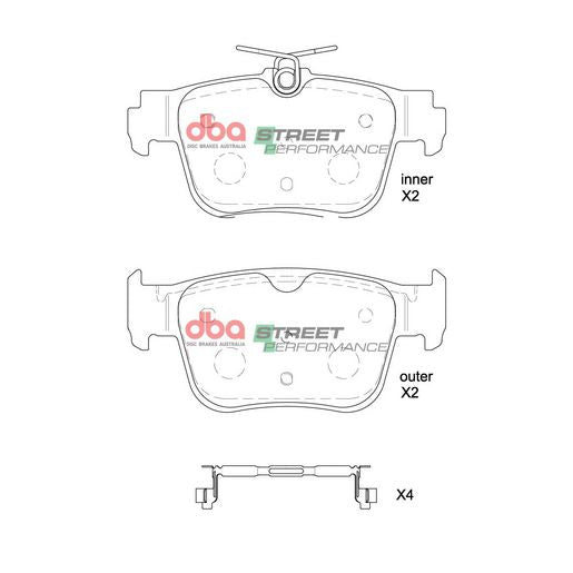 DBA Street Performance Brake Pad Set DB8850SP