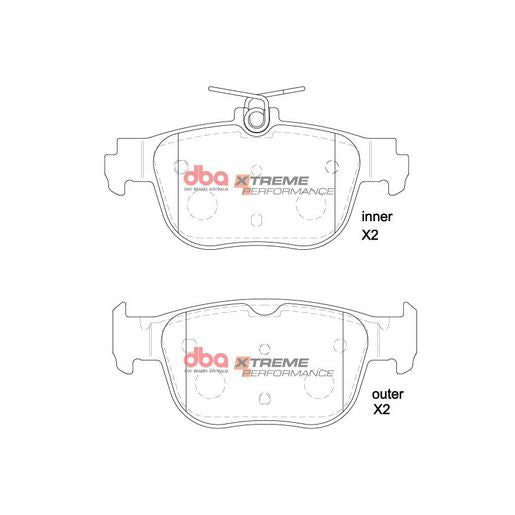 DBA Xtreme Performance Brake Pad Set DB15092XP