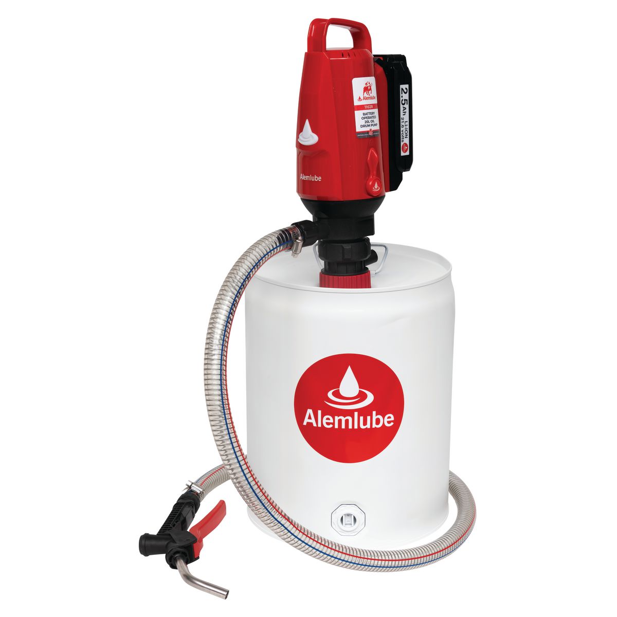 Alemlube Battery Operated 20L Drum Pump 11028