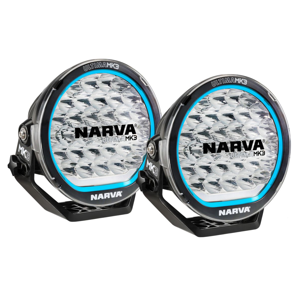 Narva Ultima 215 Mk Iii LED Hybrid Driving Light Kit With Wiring Loom 71744