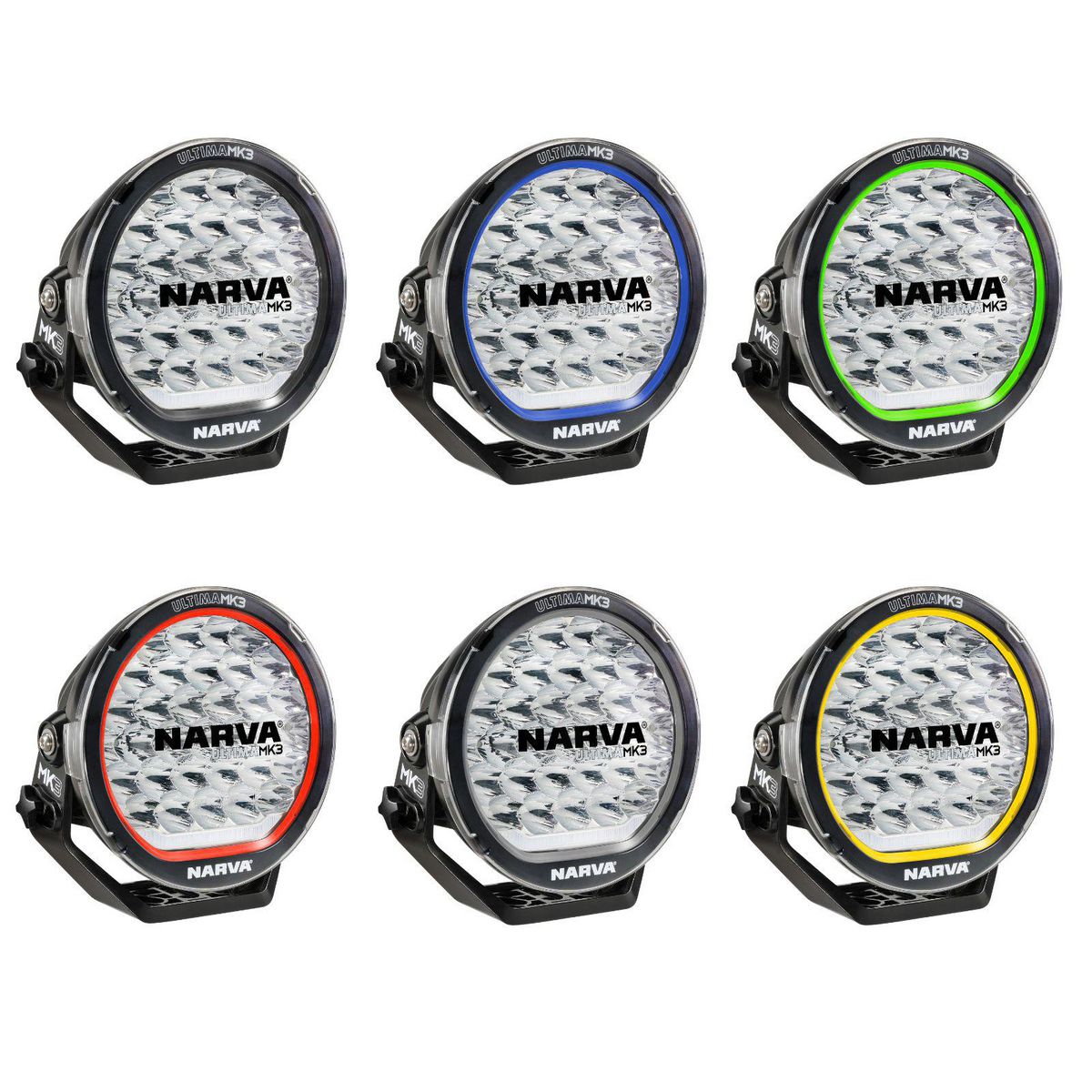 Narva Ultima 215 Mk Iii LED Hybrid Driving Light Kit With Wiring Loom 71744