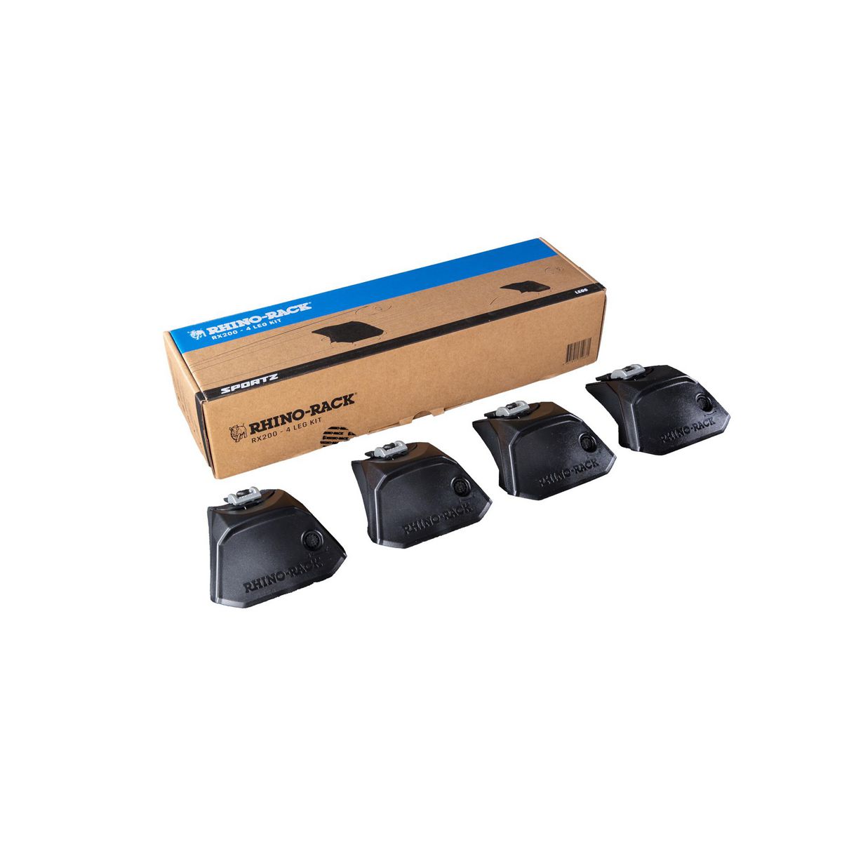 Rhino Rack Rail Mount Leg Kit - Overhang (4 Pack) RX200-4