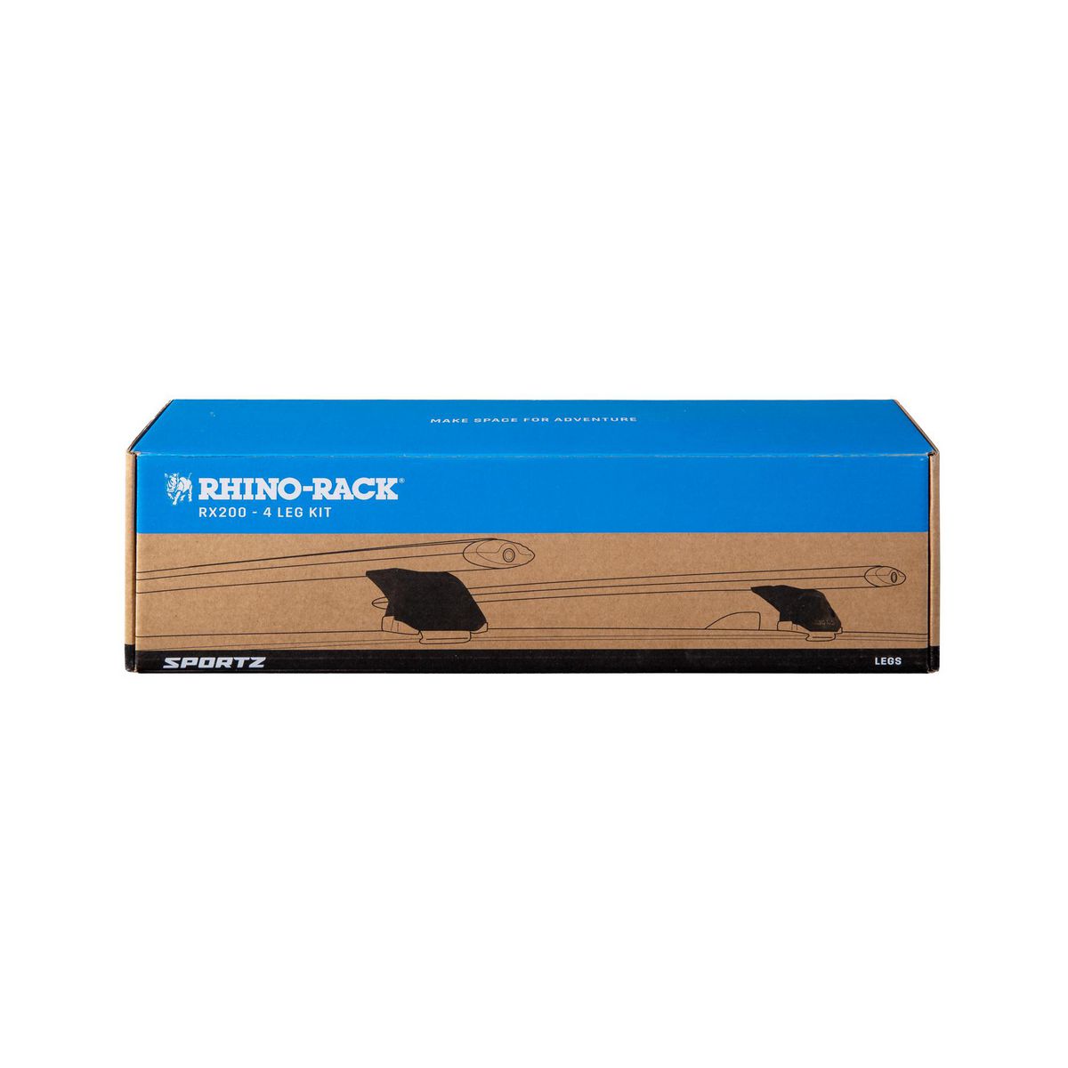 Rhino Rack Rail Mount Leg Kit - Overhang (4 Pack) RX200-4