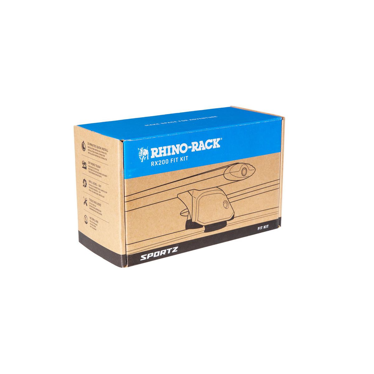 Rhino Rack Fitting Kit with Flush Rails RX2FK006