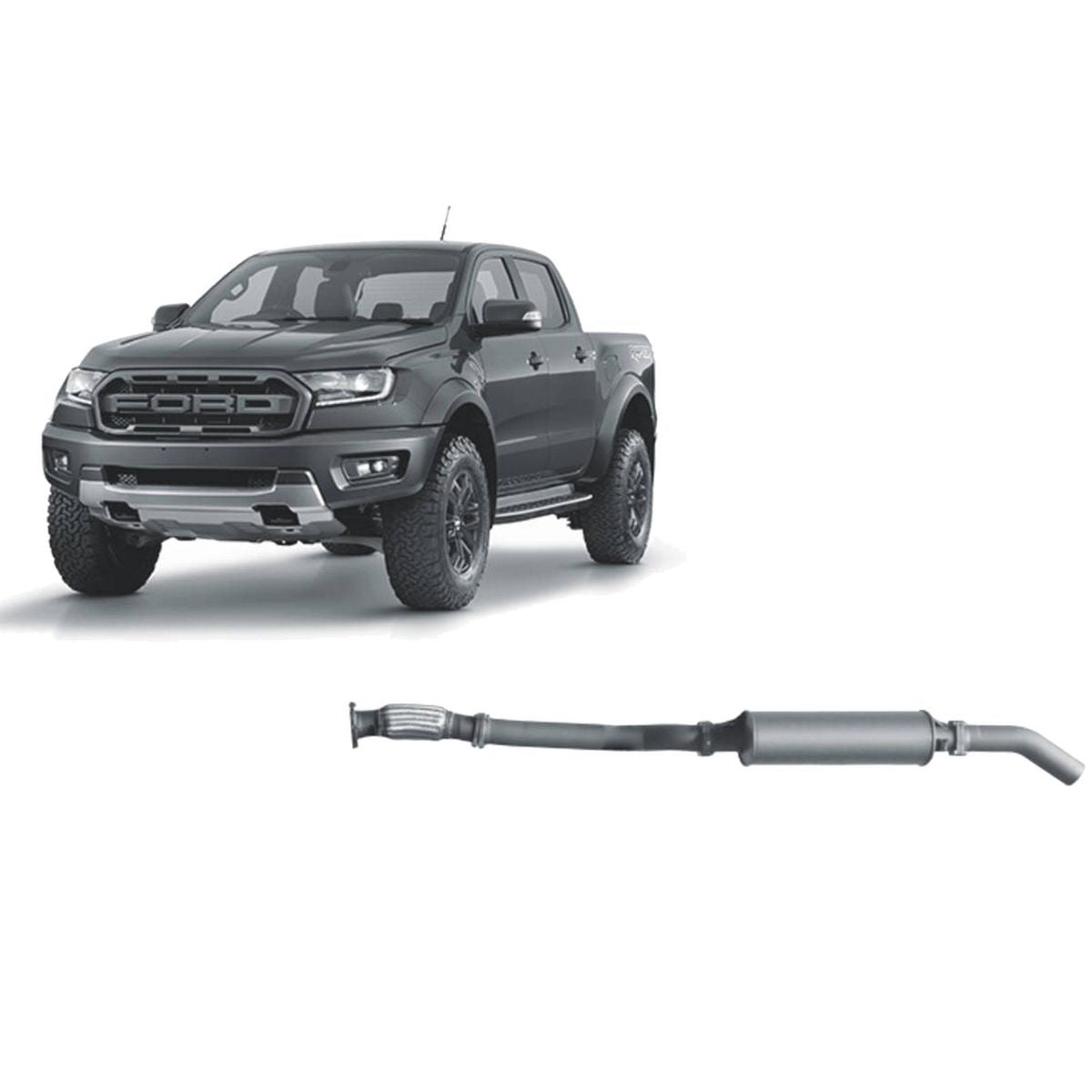 Redback Extreme Duty Exhaust 3in DPF Back (No Cat With Large Muffler) FRX22400-PM