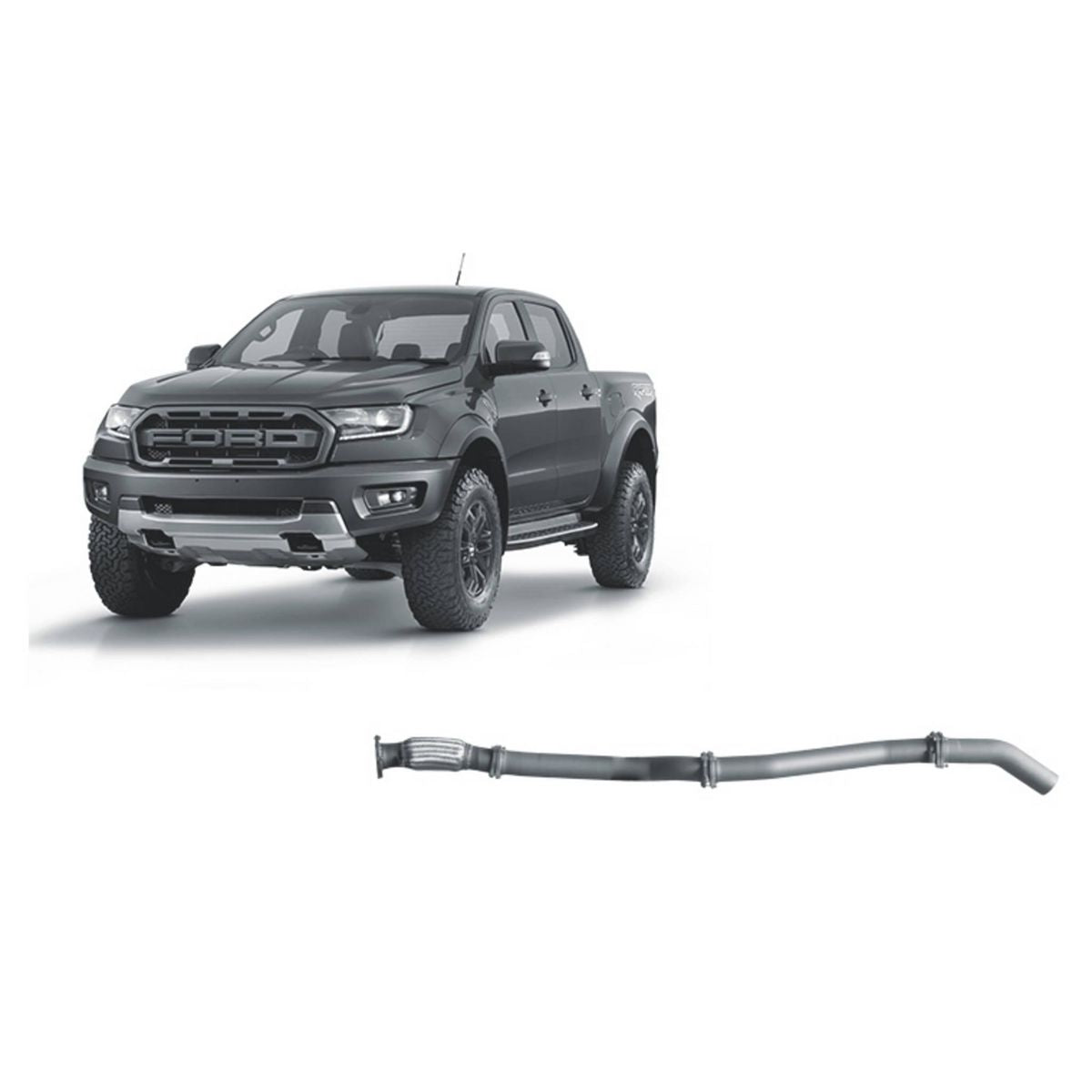 Redback Extreme Duty Exhaust 3in DPF Back (No Cat & No Muffler/Pipe Only) FRX22400-PO