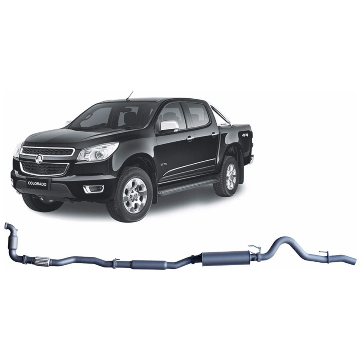 Redback Extreme Duty Exhaust 3in Turbo Back (With Cat & Large Muffler) HCX11100-CM