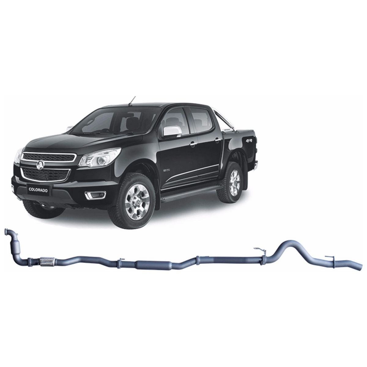 Redback Extreme Duty Exhaust 3in Turbo Back (With Cat & No Muffler/Pipe Only) HCX11100-CP
