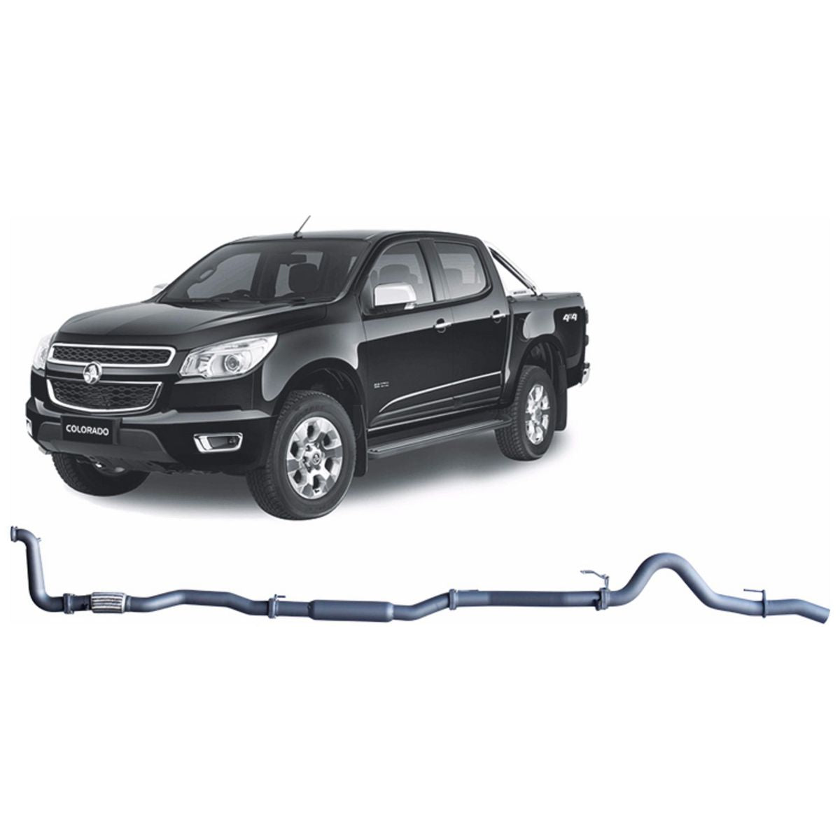Redback Extreme Duty Exhaust 3in Turbo Back (No Cat & No Muffler/Pipe Only) HCX11100-PO
