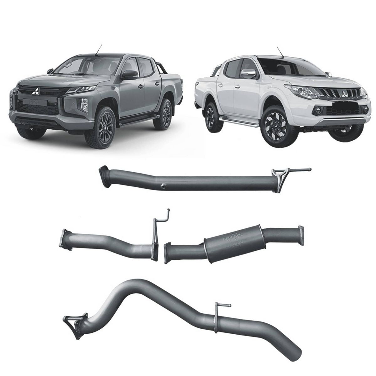 Redback Extreme Duty Exhaust 3in DPF Back (No Cat With Resonator) MTX32800-PR