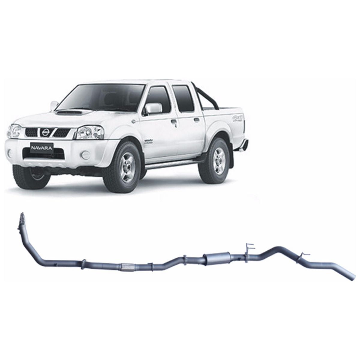 Redback Extreme Duty Exhaust 3in Turbo Back (No Cat With Resonator) NNX52200-PR