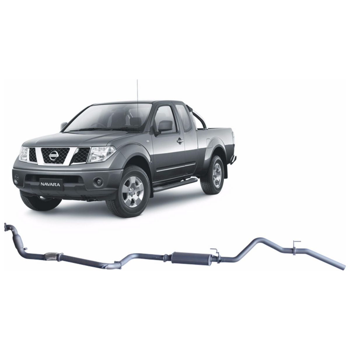 Redback Extreme Duty Exhaust 3in Turbo Back (With Cat & Large Muffler) NNX52800-CM