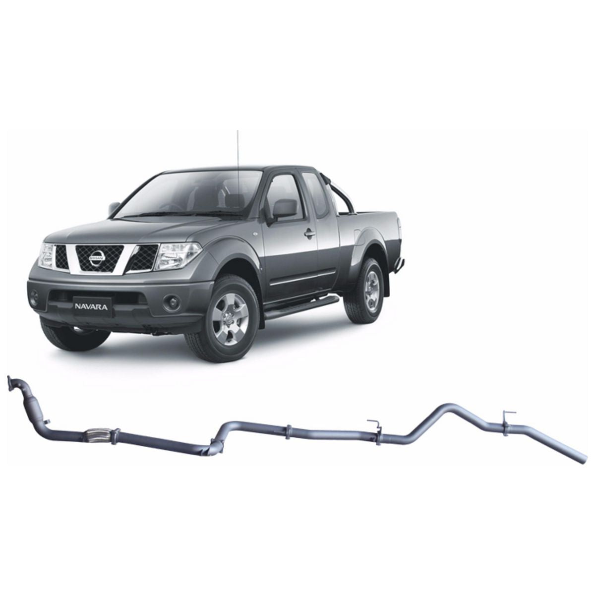 Redback Extreme Duty Exhaust 3in Turbo Back (With Cat & No Muffler/Pipe Only) NNX52800-CP