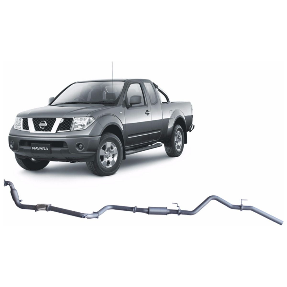 Redback Extreme Duty Exhaust 3in Turbo Back (With Cat & Resonator)&nbsp; NNX52800-CR