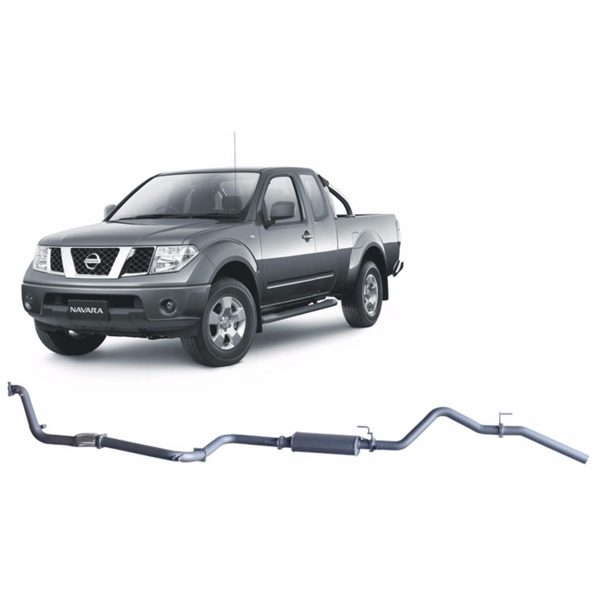 Redback Extreme Duty Exhaust 3in Turbo Back (No Cat With Large Muffler) NNX52800-PM