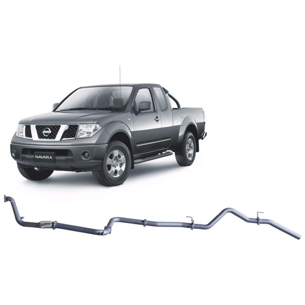 Redback Extreme Duty Exhaust 3in Turbo Back (No Cat & No Muffler/Pipe Only) NNX52800-PO