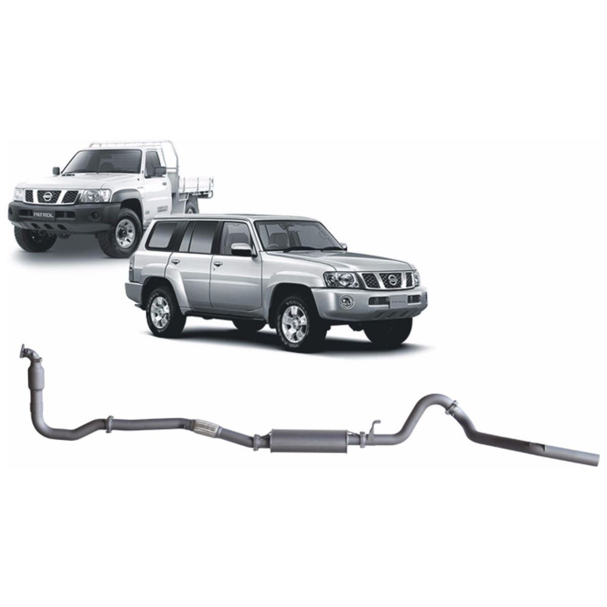 Redback Extreme Duty Exhaust 3in Turbo Back (With Cat & Large Muffler) NPX51200-CM