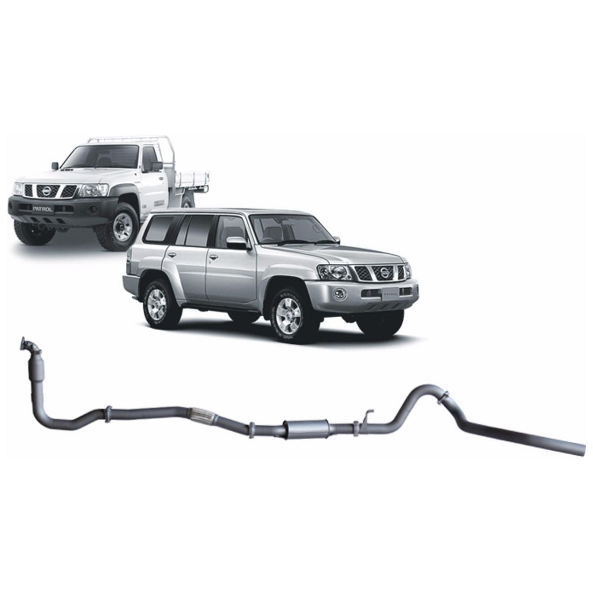 Redback Extreme Duty Exhaust 3in Turbo Back (With Cat & Resonator)&nbsp; NPX51200-CR