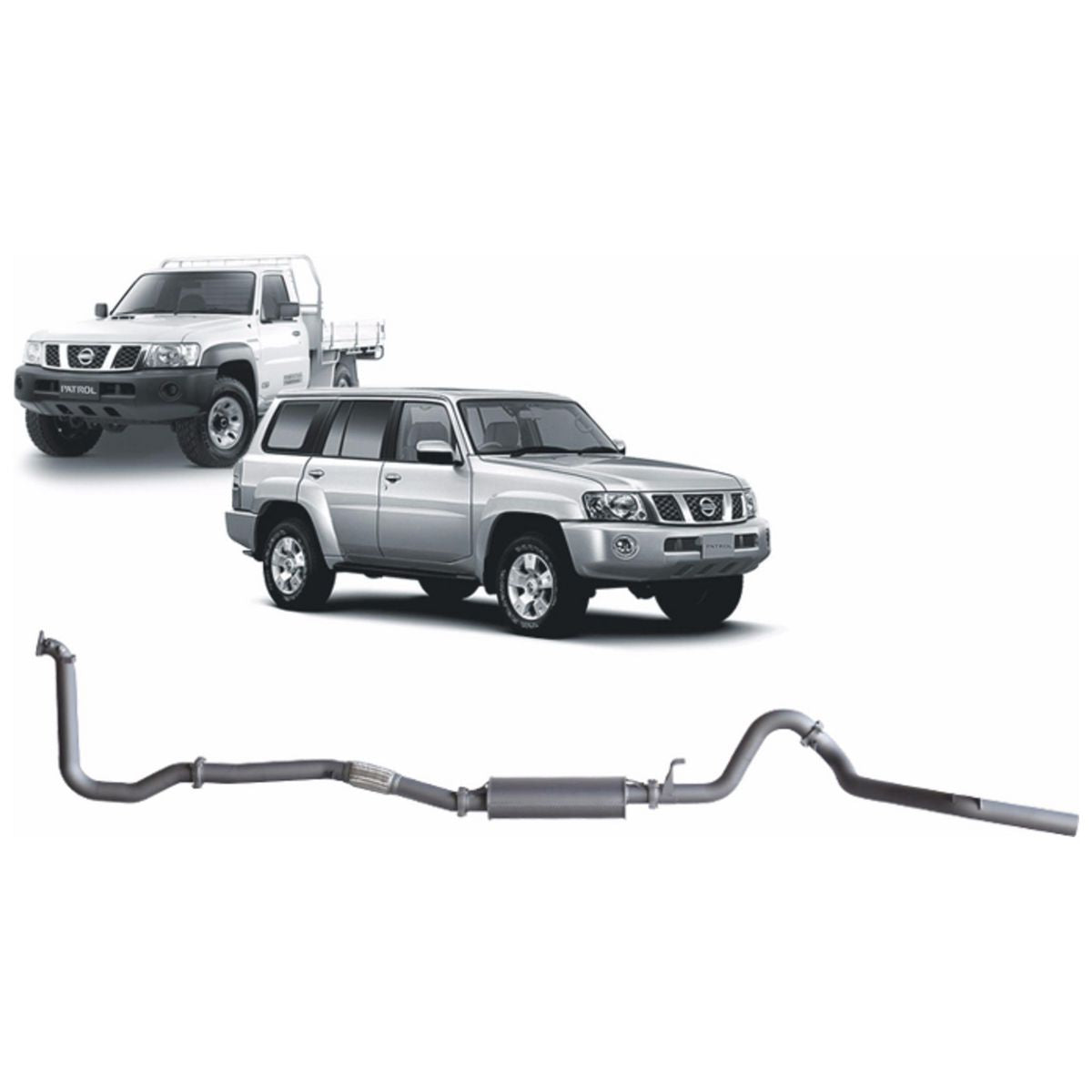 Redback Extreme Duty Exhaust 3in Turbo Back (No Cat With Large Muffler) NPX51200-PM