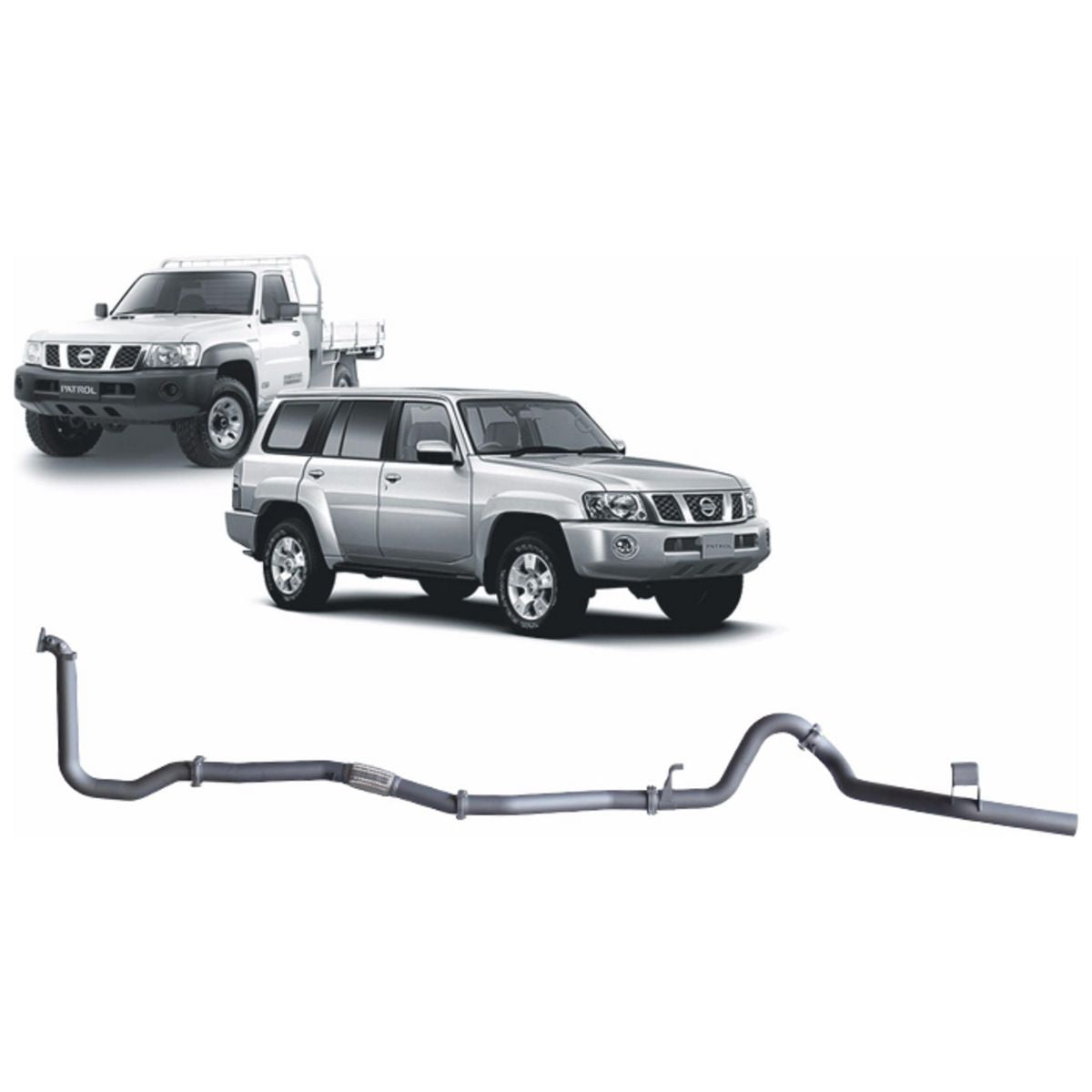 Redback Extreme Duty Exhaust 3in Turbo Back (No Cat & No Muffler/Pipe Only) NPX51200-PO