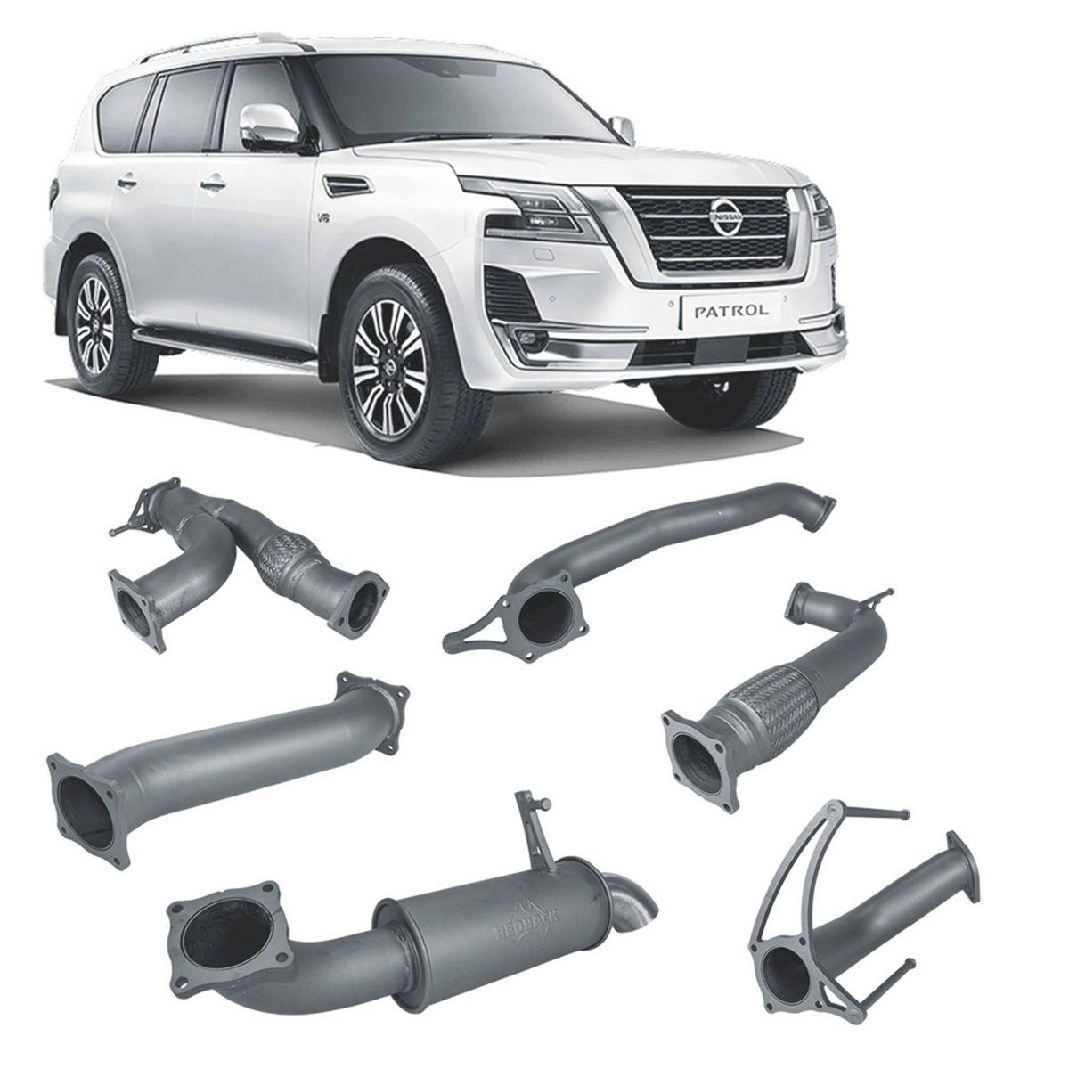 Redback Extreme Duty Exhaust 3in Cat Back (No Cat & No Muffler/Pipe Only) NPX54500-PO