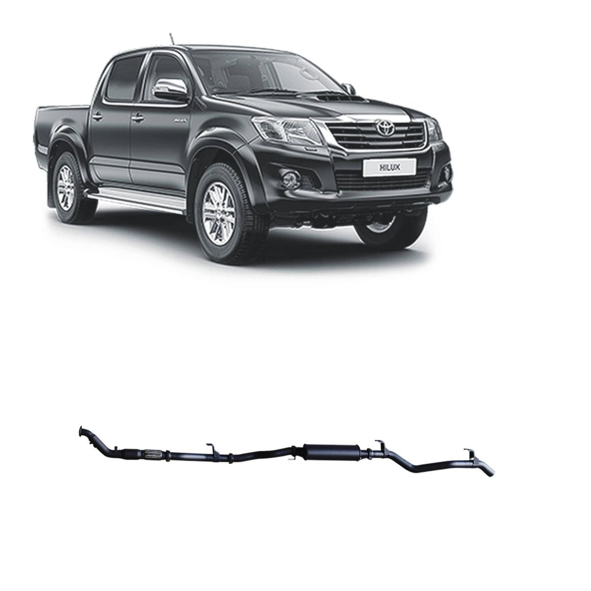 Redback Extreme Duty Exhaust 3in Turbo Back (With Cat & Resonator)&nbsp; THX42200-CR