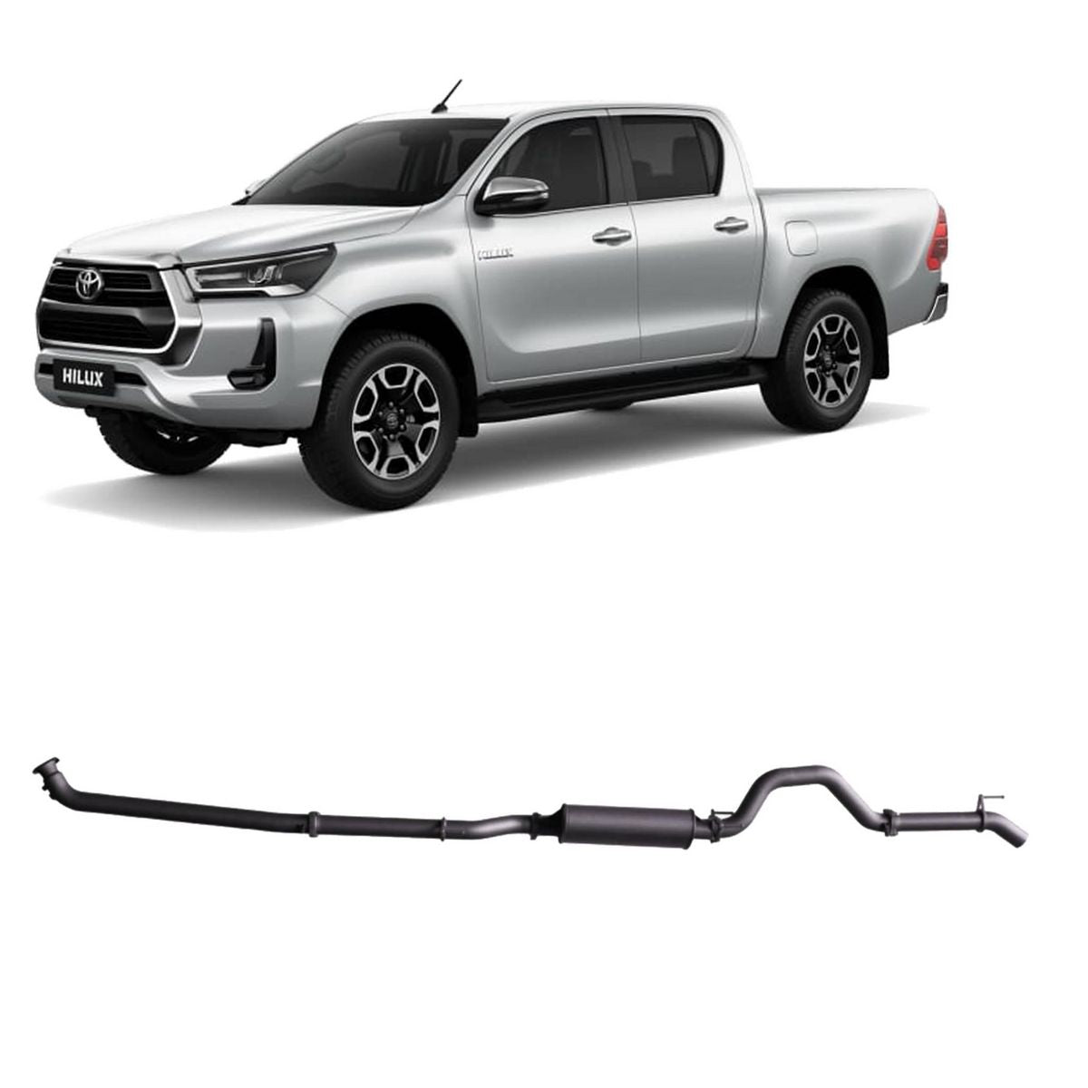 Redback Extreme Duty Exhaust 3in DPF Back (No Cat With Large Muffler) THX48900-PM