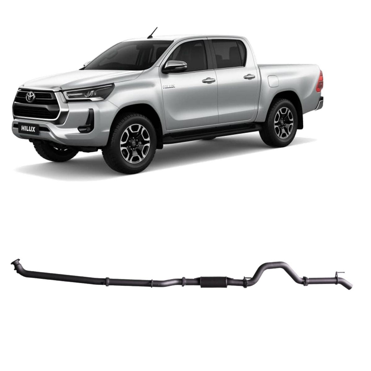 Redback Extreme Duty Exhaust 3in DPF Back (No Cat With Resonator) THX48900-PR