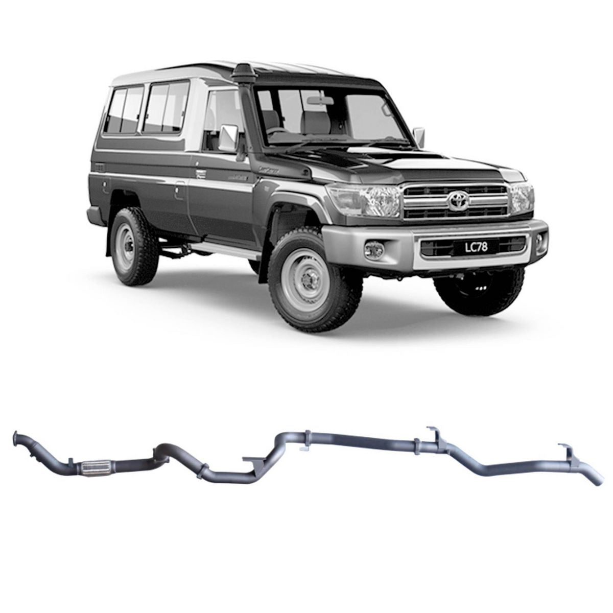 Redback Extreme Duty Exhaust 3in Turbo Back (No Cat & No Muffler/Pipe Only) TLX40400-PO