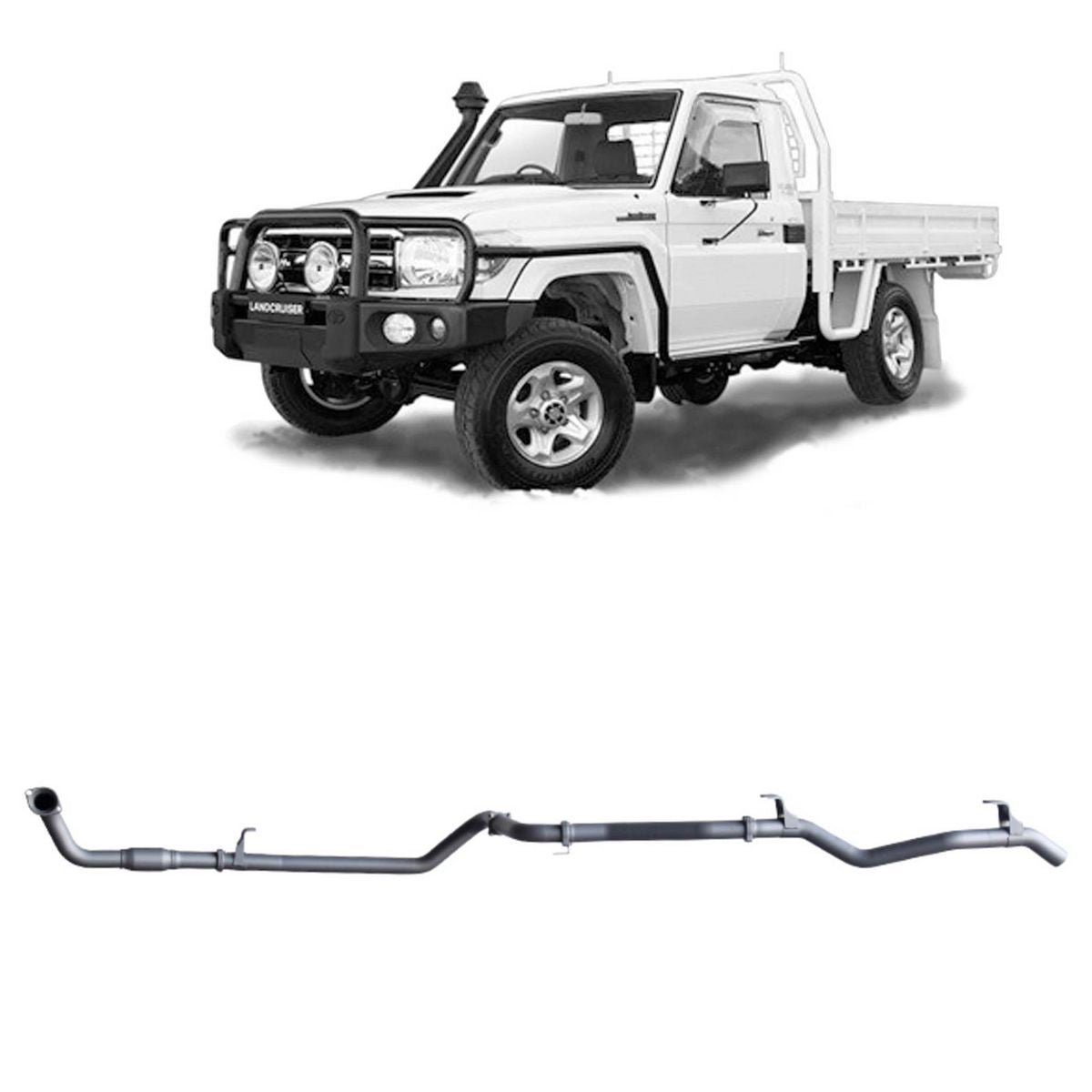 Redback Extreme Duty Exhaust 3in Dump Pipe Back (With Cat & No Muffler/Pipe Only) TLX40800-CP