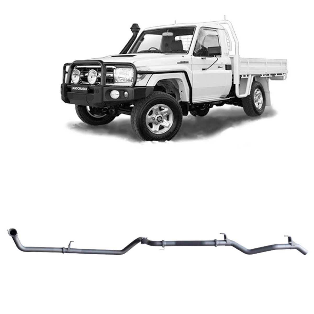 Redback Extreme Duty Exhaust 3in Dump Pipe Back (No Cat & No Muffler/Pipe Only) TLX40800-PO