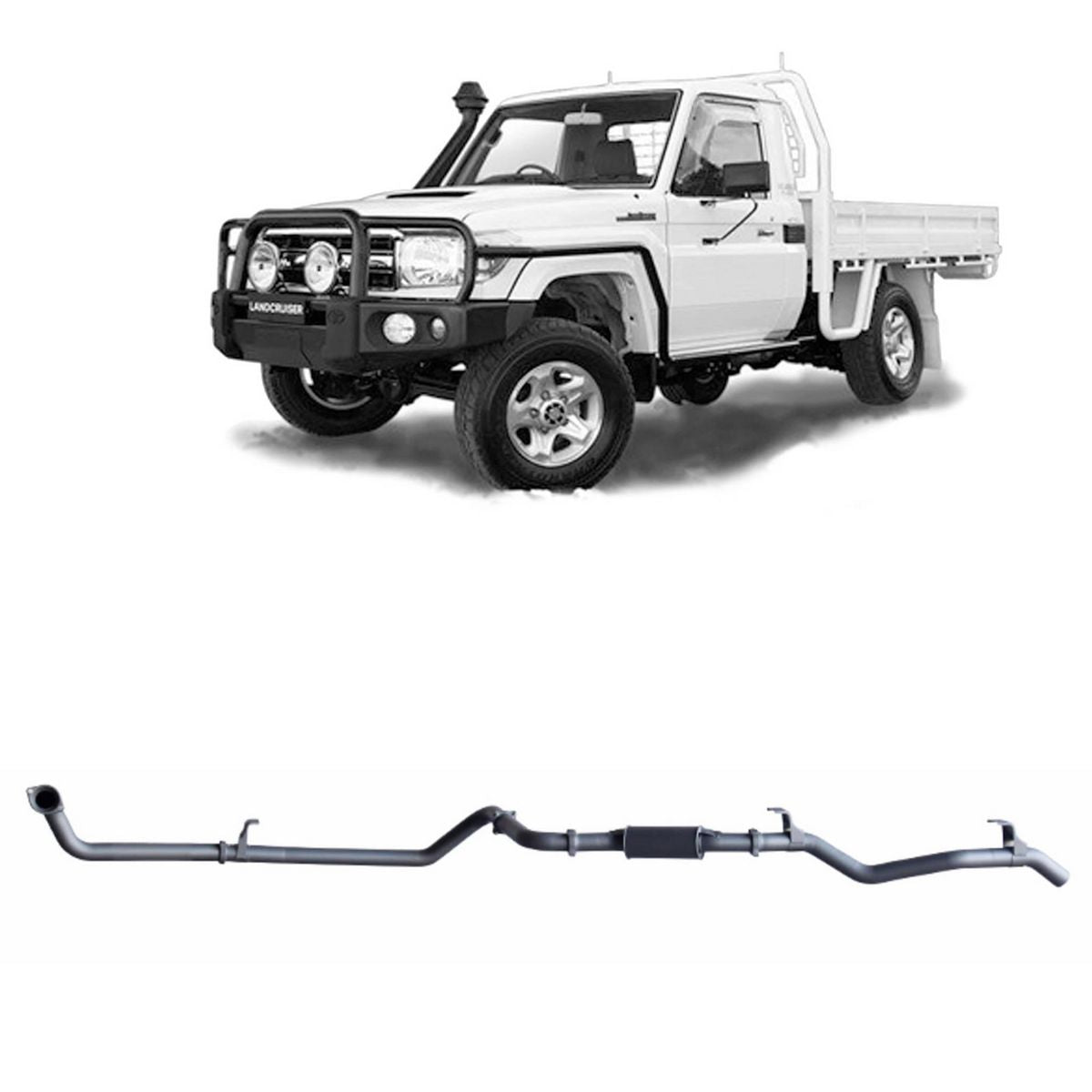Redback Extreme Duty Exhaust 3in Dump Pipe Back (No Cat With Resonator) TLX40800-PR