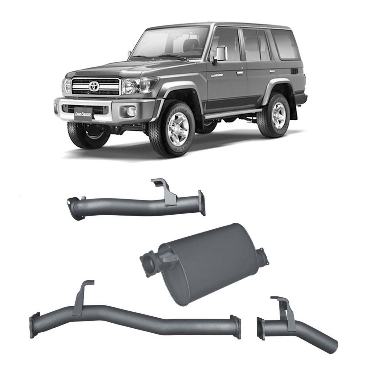 Redback Extreme Duty Exhaust 3in DPF Back (No Cat With Large Muffler) TLX442400-PM