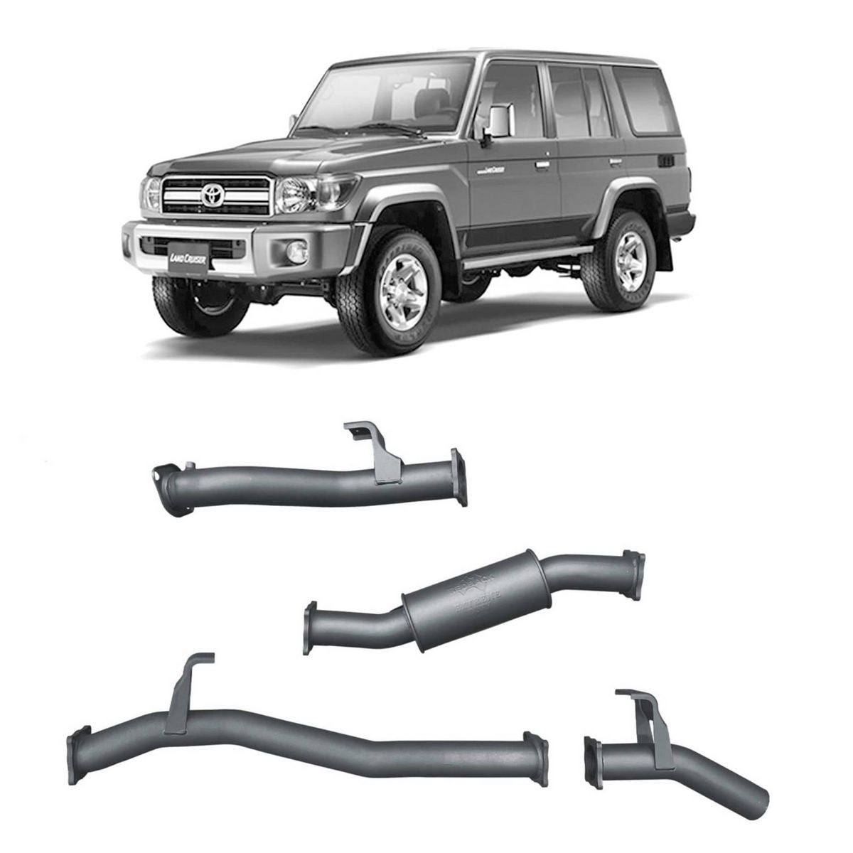 Redback Extreme Duty Exhaust 3in DPF Back (No Cat With Resonator) TLX442400-PR