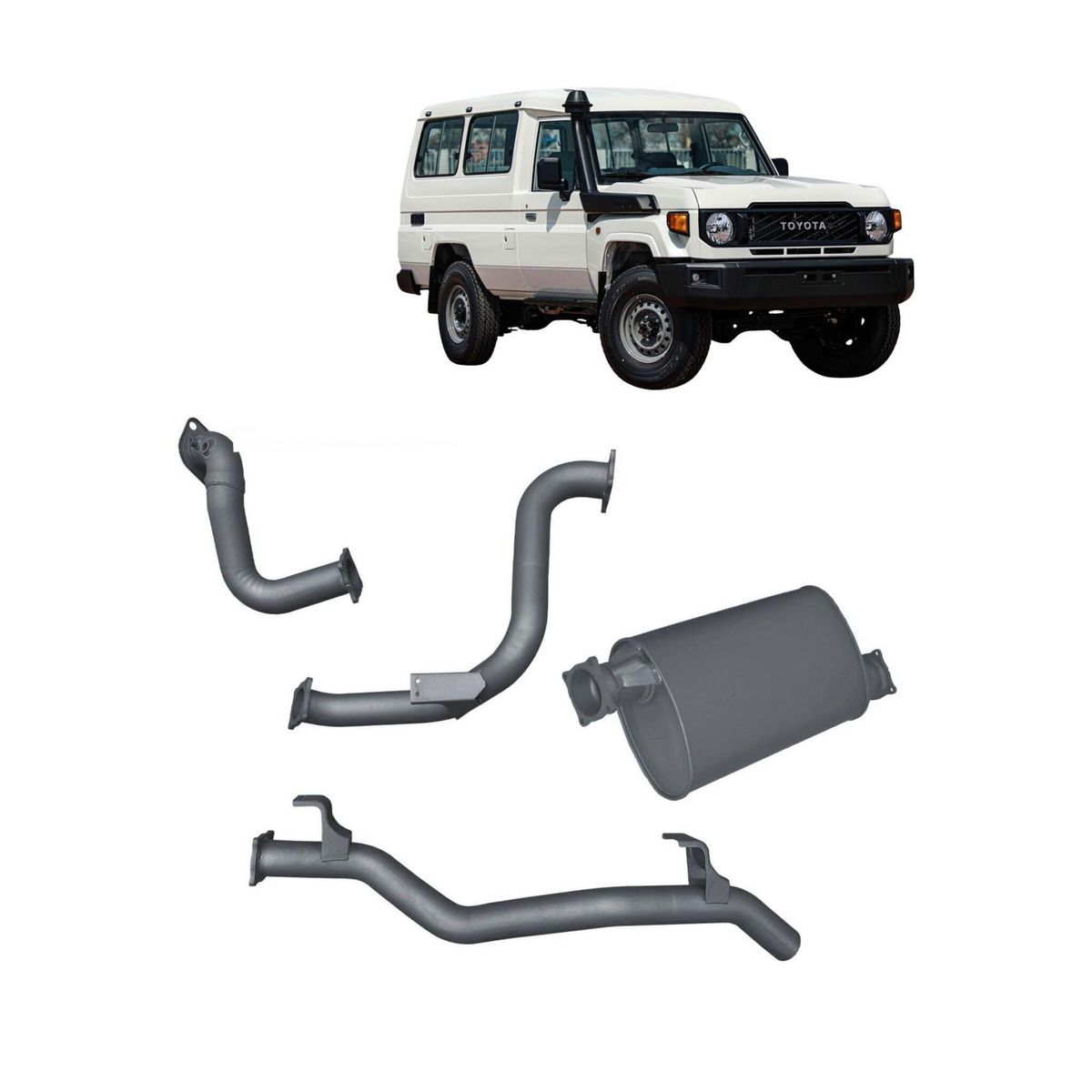 Redback Extreme Duty Exhaust 3in DPF Back (No Cat With Large Muffler) TLX442800-PM