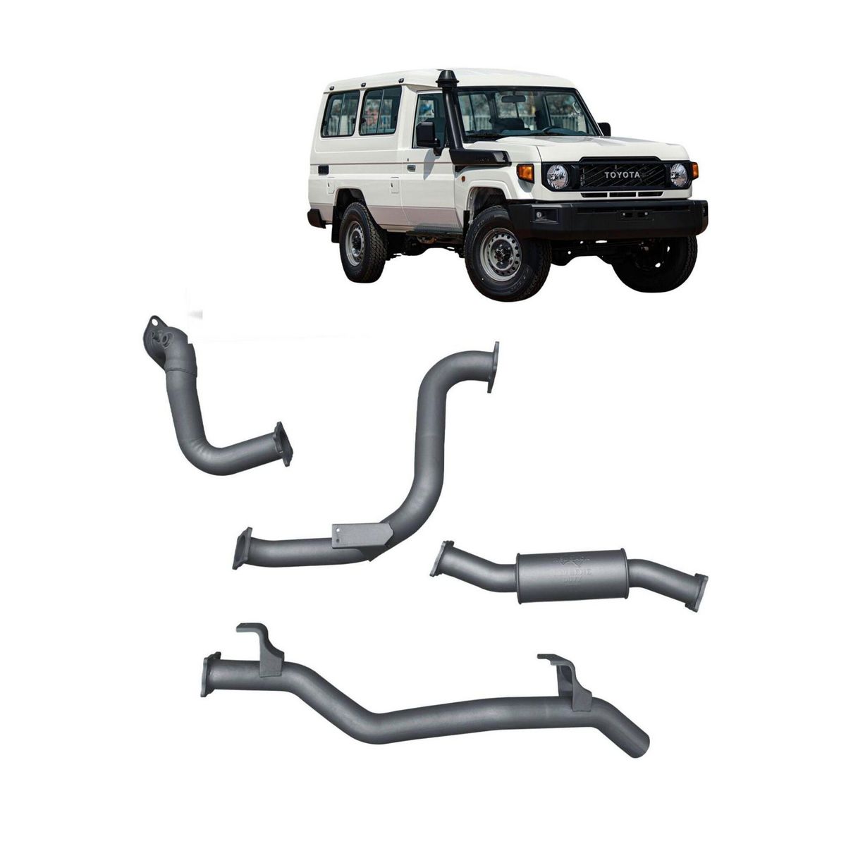 Redback Extreme Duty Exhaust 3in DPF Back (No Cat With Resonator) TLX442800-PR