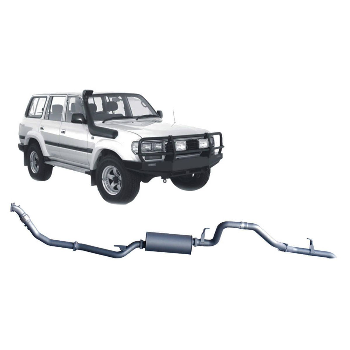 Redback Extreme Duty Exhaust 3in Turbo Back (No Cat With Large Muffler) TLX44300-PM