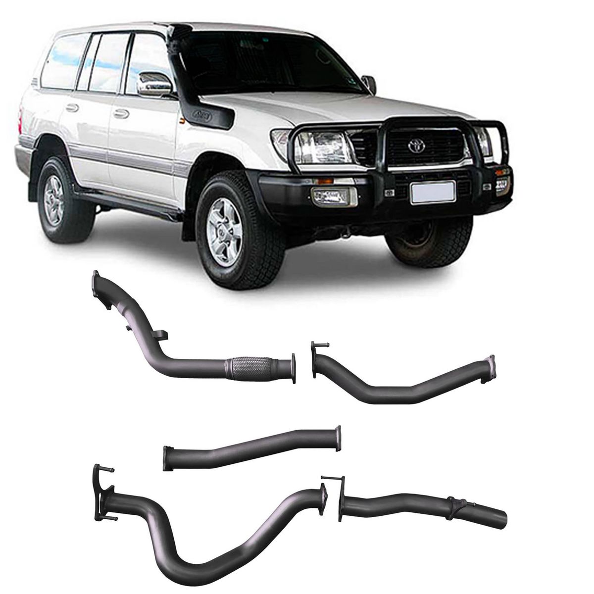 Redback Extreme Duty Exhaust 3in Turbo Back (No Cat & No Muffler/Pipe Only) TLX44900-PO