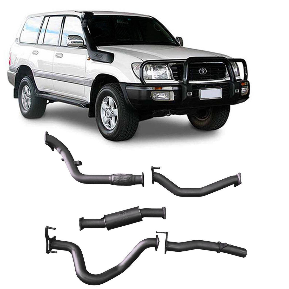 Redback Extreme Duty Exhaust 3in Turbo Back (No Cat With Resonator) TLX44900-PR