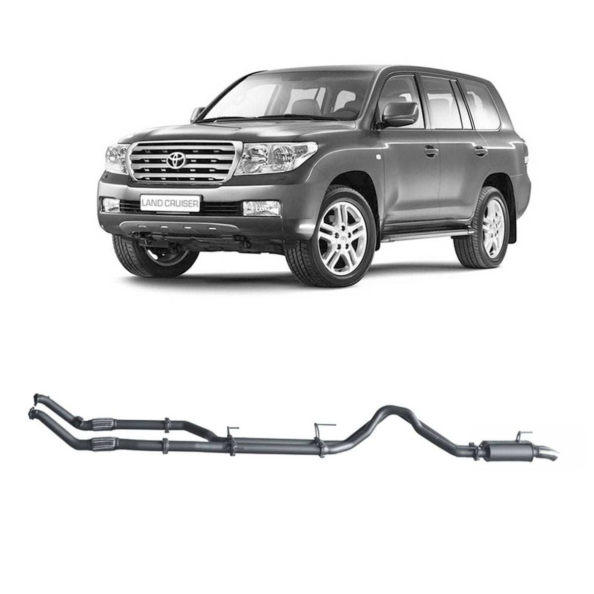 Redback Extreme Duty Exhaust  3in Twin Turbo Back (No Cat With Resonator) TLX45900-PR