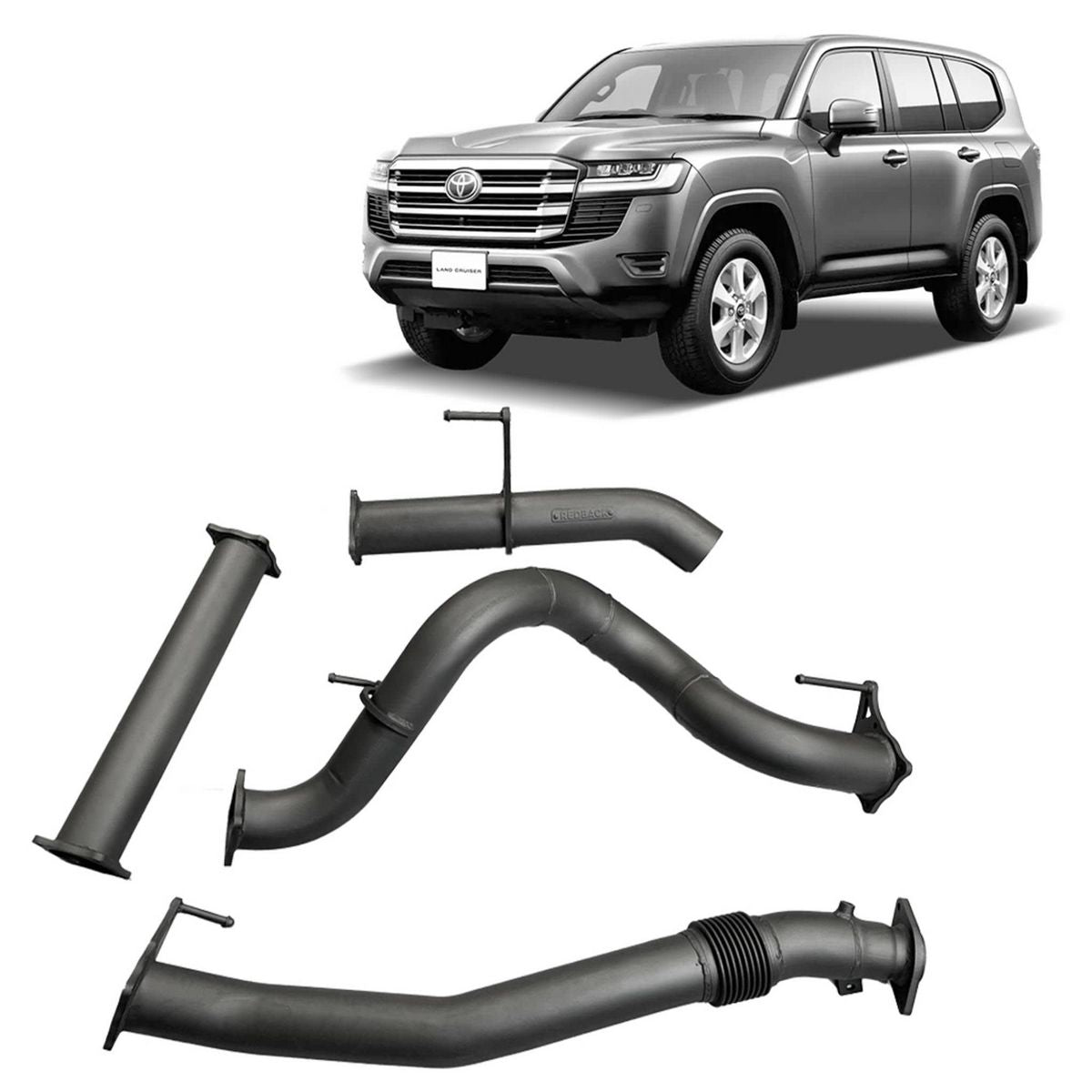 Redback Extreme Duty Exhaust 3.5in DPF Back (No Cat & No Muffler/Pipe Only) TLX49935-PO