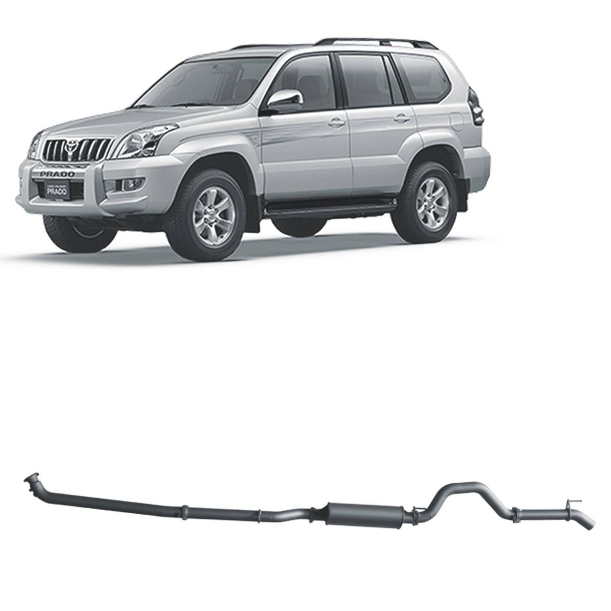 Redback Extreme Duty Exhaust 3in Dump Pipe Back (No Cat With Large Muffler) TPX43400-PM