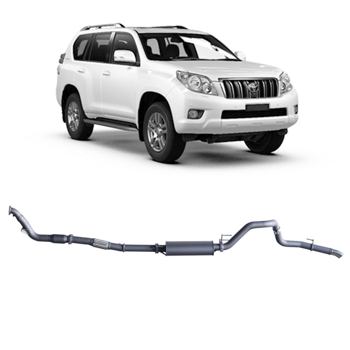 Redback Extreme Duty Exhaust 3in Turbo Back (With Cat & Large Muffler) TPX43800-CM