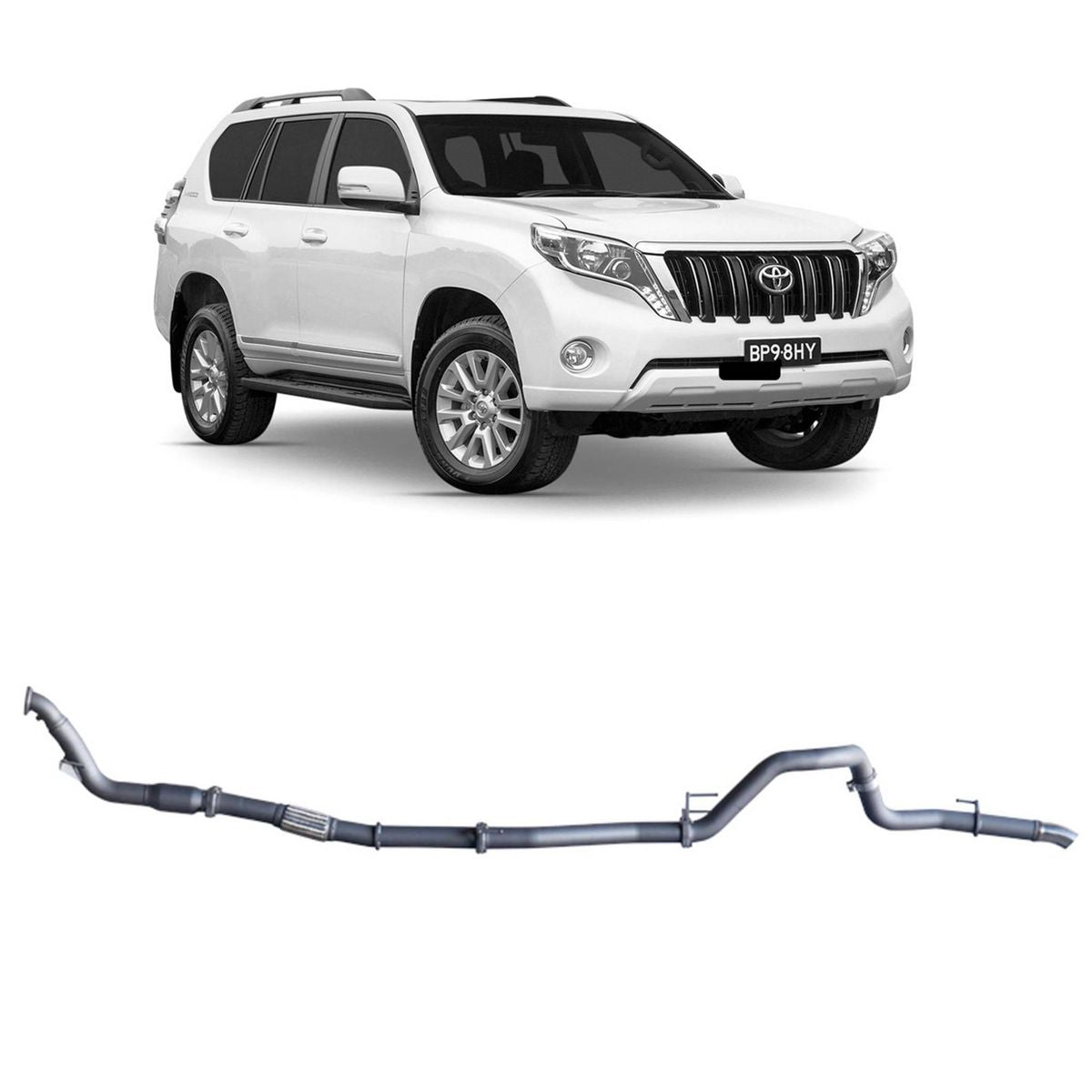 Redback Extreme Duty Exhaust 3in Turbo Back (With Cat & No Muffler/Pipe Only) TPX43800-CP
