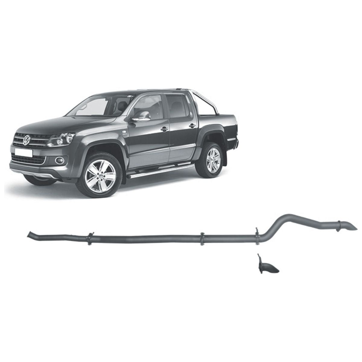 Redback Extreme Duty Exhaust 3in DPF Back (No Cat & No Muffler/Pipe Only) VAX60100-PO