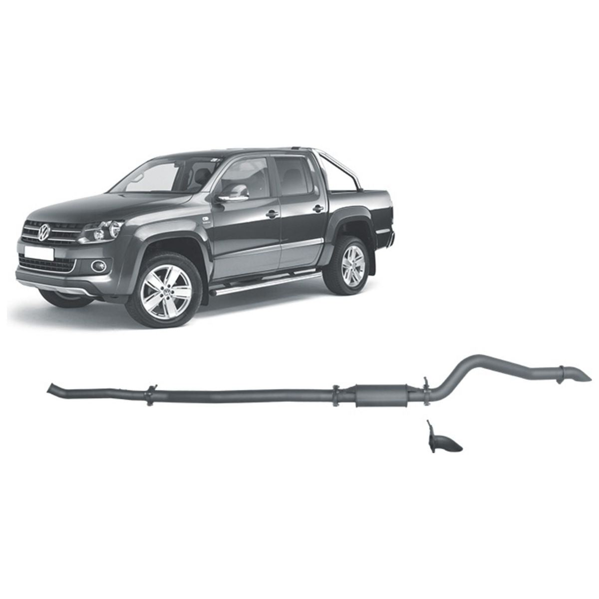 Redback Extreme Duty Exhaust 3in DPF Back (No Cat With Resonator) VAX60100-PR