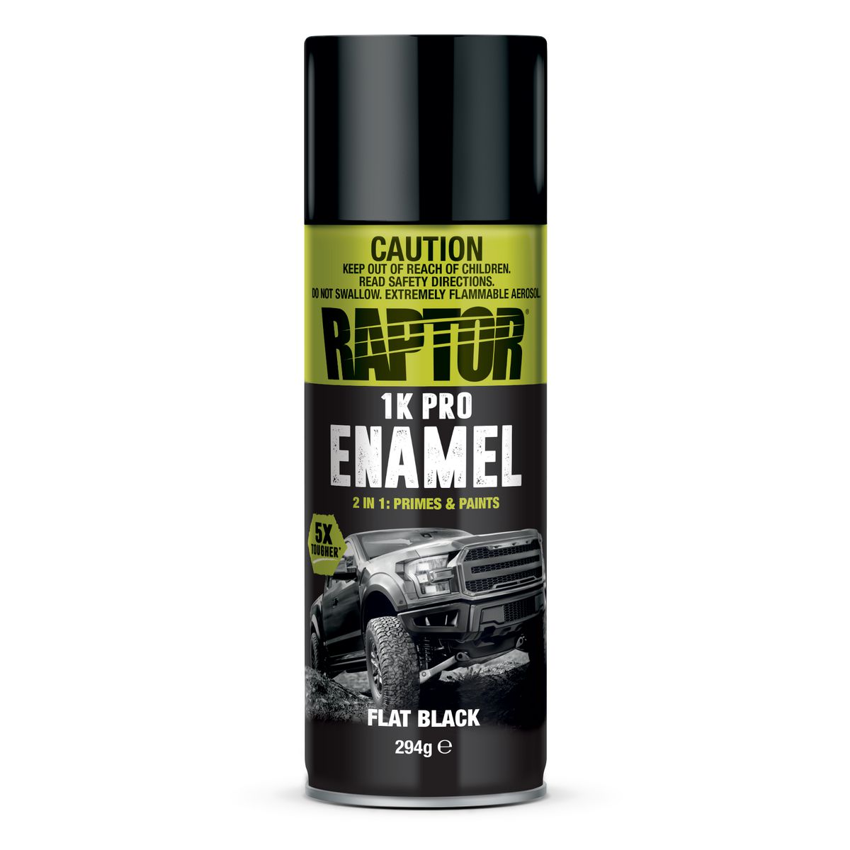 Raptor 1K Pro Enamel Flat Black REFB/AL