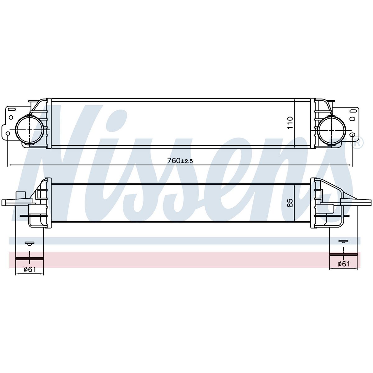 Nissens Intercooler 96411