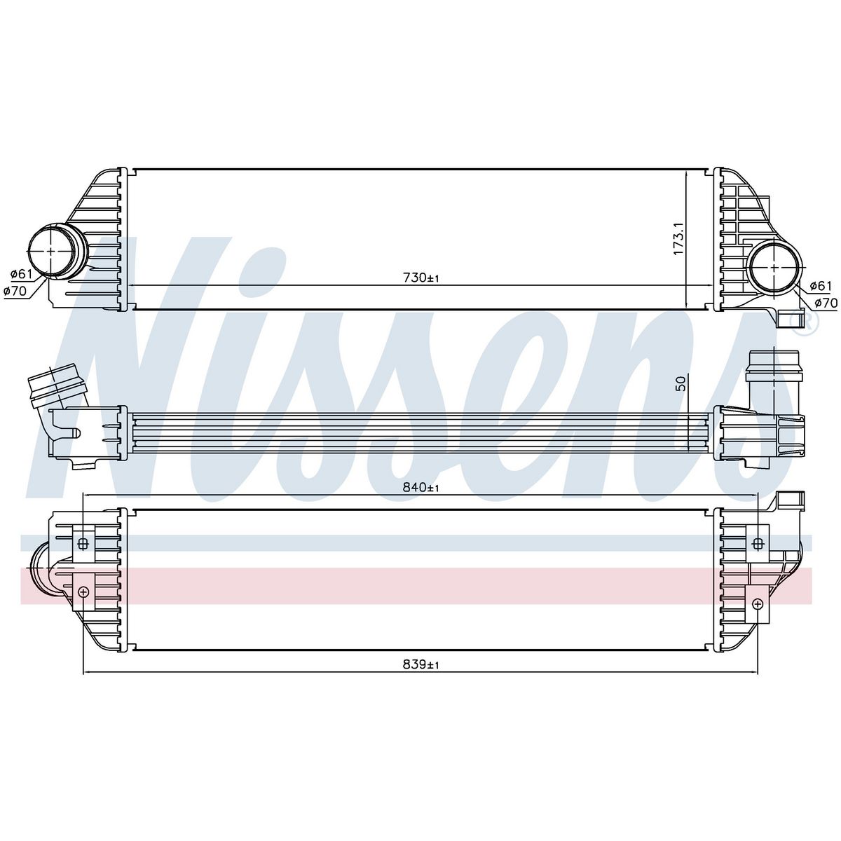 Nissens Intercooler 96501